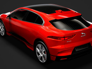 jaguar i pace ev400 adw se 2019 Modelo 3D