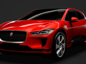 jaguar i pace ev400 adw se 2019 Modelo 3D