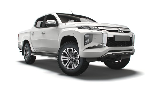 mitsubishi l200 barbarian 2020 3D Model .c4d .max .obj .3ds .fbx .stl .blend 