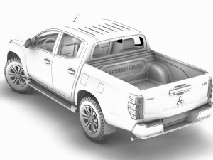 mitsubishi l200 barbarian 2020 3D Model