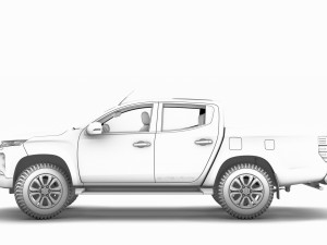 mitsubishi l200 barbarian 2020 3D Model