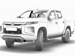 mitsubishi l200 barbarian 2020 3D Model
