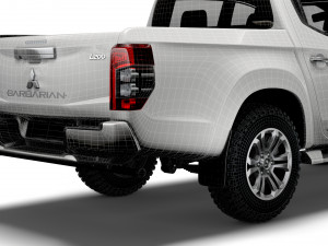 mitsubishi l200 barbarian 2020 3D Model