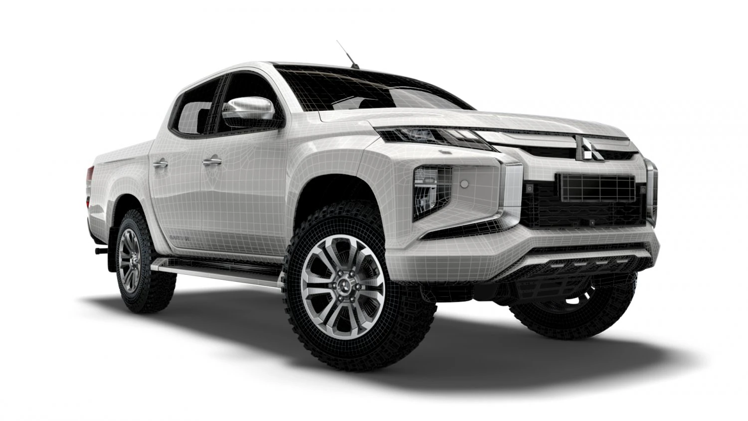 mitsubishi l200 barbarian x 2020 3D Model .c4d .max .obj .3ds .fbx .stl .blend 