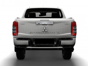 mitsubishi l200 barbarian x 2020 3D Модель