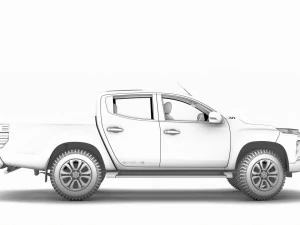 mitsubishi l200 barbarian x 2020 3D Model