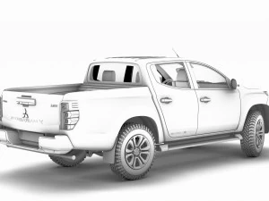 mitsubishi l200 barbarian x 2020 3D Model