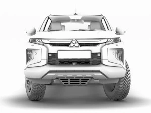mitsubishi l200 barbarian x 2020 3D Model