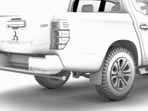 mitsubishi l200 barbarian x 2020 3D Модель
