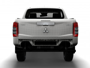 mitsubishi l200 warior 2020 3D मॉडल