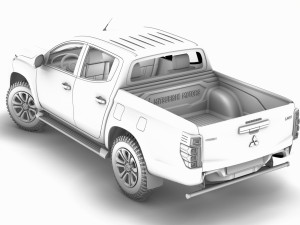 mitsubishi l200 warior 2020 3D मॉडल