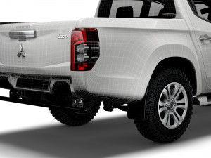 mitsubishi l200 warior 2020 3D मॉडल