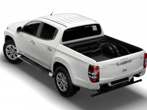 mitsubishi l200 warior 2020 3D मॉडल