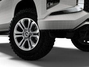 mitsubishi l200 warior 2020 3D मॉडल