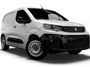 peugeot partner professional standard uk-spec 2020 3D Model