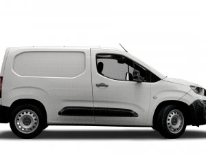peugeot partner professional standard uk-spec 2020 3D Model
