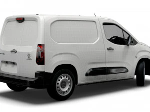 peugeot partner professional standard uk-spec 2020 3D Model
