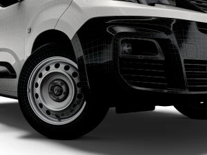 peugeot partner professional standard uk-spec 2020 3D Model