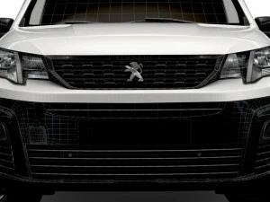 peugeot partner professional standard uk-spec 2020 3D Model