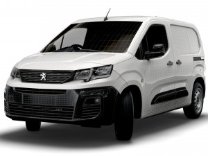 peugeot partner professional standard uk-spec 2020 3D मॉडल