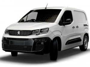peugeot partner professional standard uk-spec 2020 3D Model