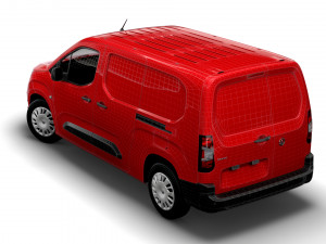 vauxhall l2 combo sportive crew van 2020 3D Model