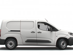 peugeot partner uk-spec professional crew van 2020 3D Model