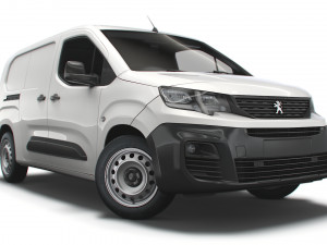 peugeot partner uk-spec professional crew van 2020 3D Model