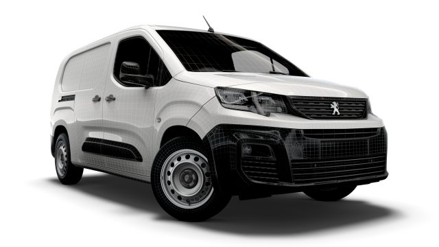 peugeot partner uk spec professional crew van 2020 3D in