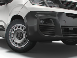 peugeot partner uk-spec professional crew van 2020 3D Model