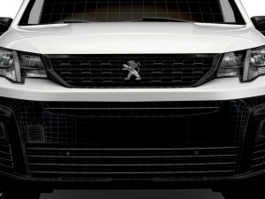 peugeot partner uk-spec professional crew van 2020 3D Model