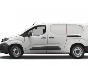 peugeot partner uk-spec professional crew van 2020 3D Model