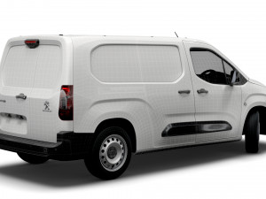 peugeot partner uk-spec professional long 2020 Modelo 3D