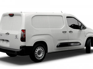 peugeot partner uk-spec professional long 2020 3D Model