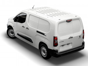 peugeot partner uk-spec professional long 2020 Modelo 3D