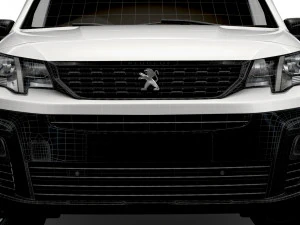 peugeot partner uk-spec professional long 2020 3D Model