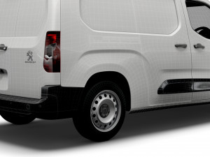 peugeot partner uk-spec professional long 2020 Modelo 3D