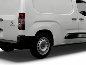 peugeot partner uk-spec professional long 2020 3D Model