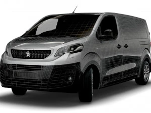 peugeot expert standard uk spec professional 2020 3D Model