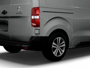 peugeot expert standard uk spec professional 2020 3D Model
