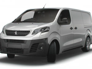 peugeot expert long uk-spec professional 2020 3D Model