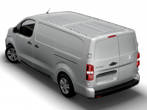 peugeot expert long uk-spec professional 2020 Modelo 3D