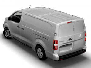 peugeot expert long uk-spec professional 2020 3D Model