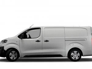 peugeot expert long uk-spec professional 2020 3D Model