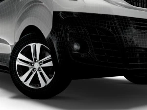 peugeot expert long uk-spec professional 2020 3D Model