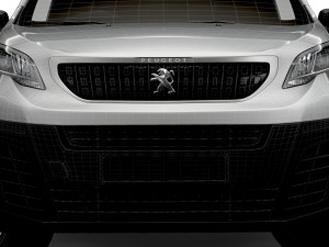 peugeot expert long uk-spec professional 2020 Modelo 3D
