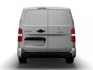 peugeot expert long uk-spec professional 2020 3D Model