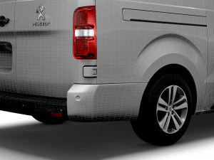 peugeot expert long uk-spec professional 2020 3D Model