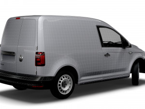 volkswagen caddy uk-spec startline 2020 Model 3D