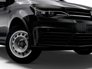 volkswagen caddy uk-spec startline 2020 Model 3D